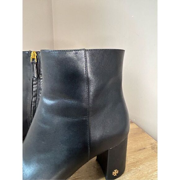 TORY BURCH BROOKE LEATHER ANKLE BOOTS - Picture 7 of 11